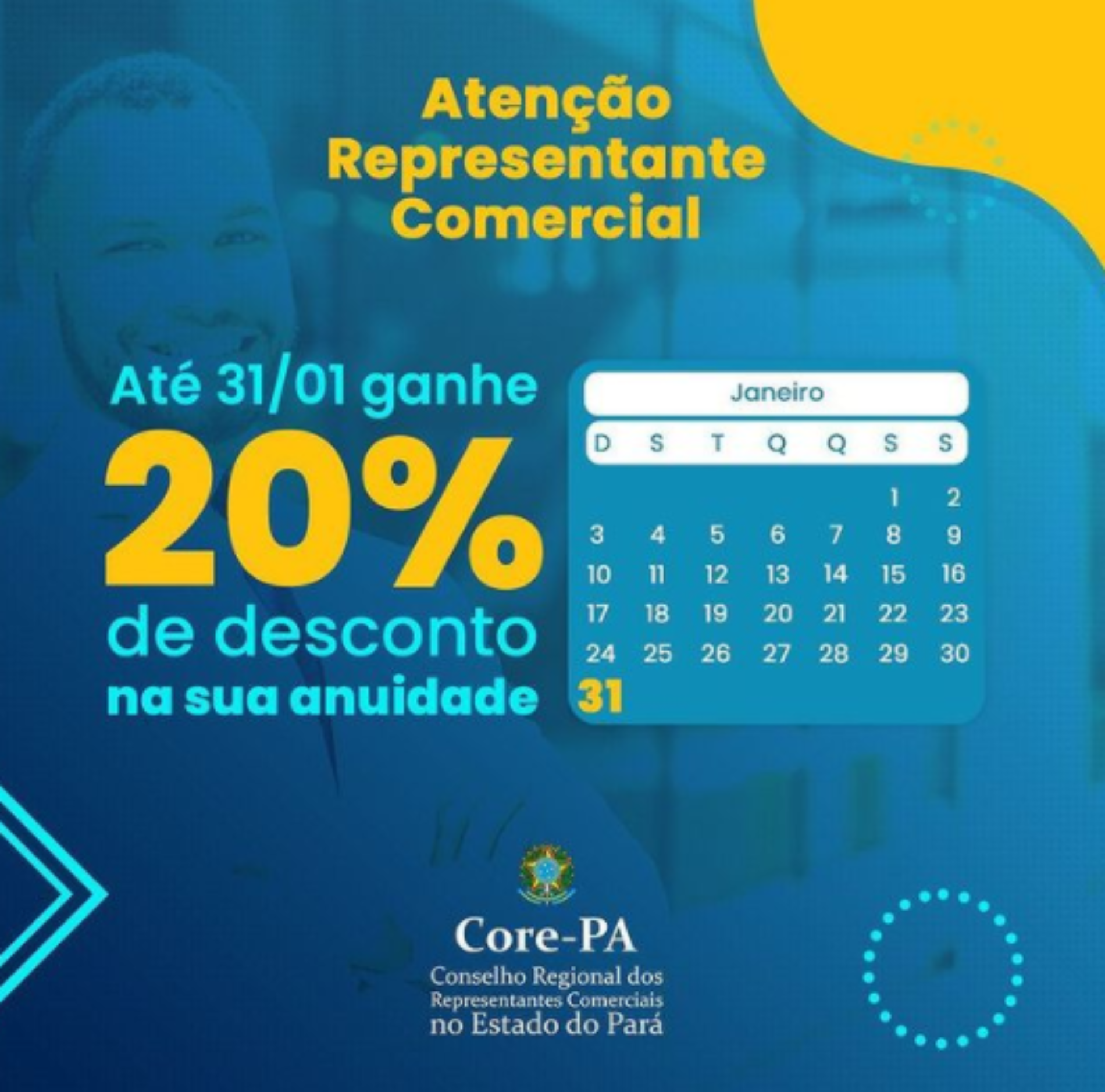 Ganhe 20% de desconto na sua anuidade