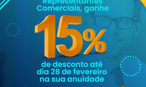 Ganhe 15% de desconto