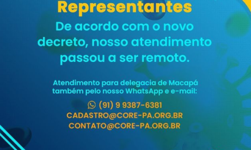 Atenção Representantes!