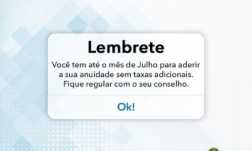 Lembrete: Anuidade