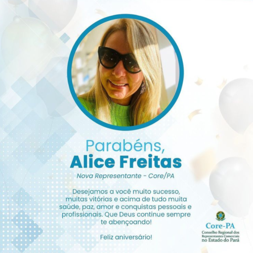 Parabéns, Alice Freitas