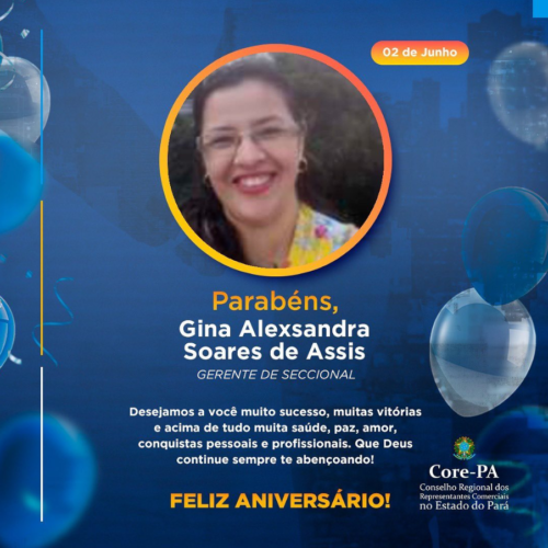 Parabéns Gina Alexsandra