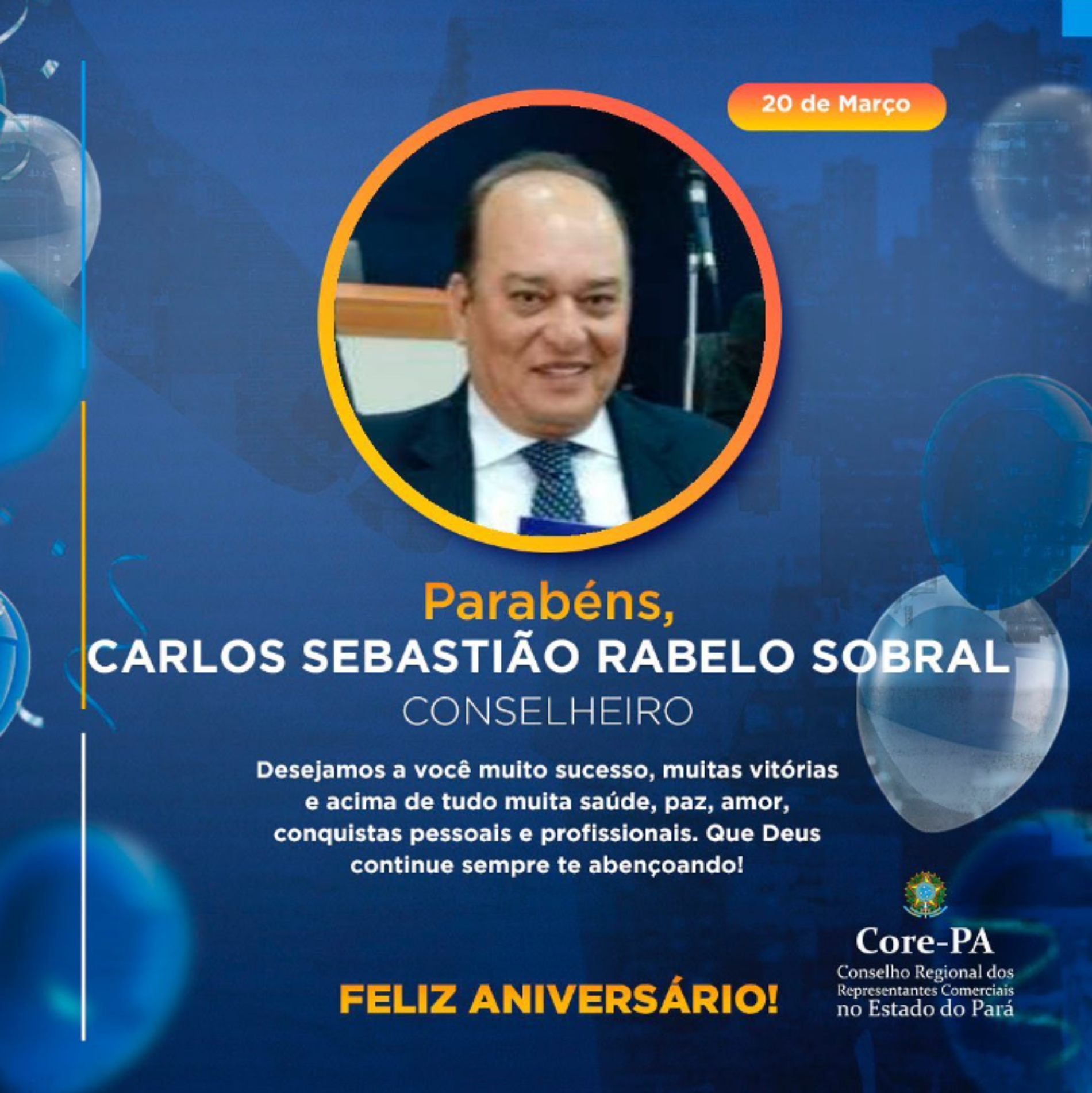 PARABÉNS, CARLOS SOBRAL