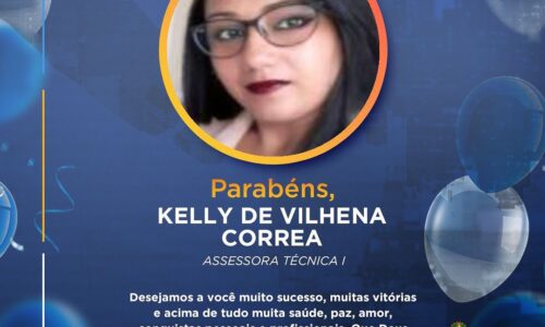 PARABÉNS! SRA. KELLY  CORREA